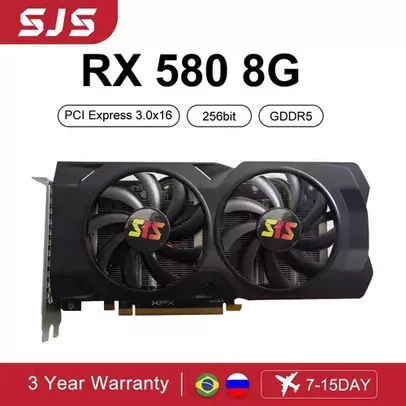 Placa de Vídeo Radeon RX 580 8GB GDDR5 256bit - Amd SJS