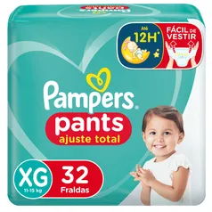 (L4P2) Fralda Pampers Pants Ajuste Total XG 32 unidades