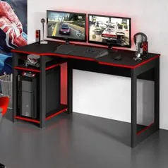 Mesa Para Computador Gamer Tecno Mobili ME4152 2 Prateleiras - R$188