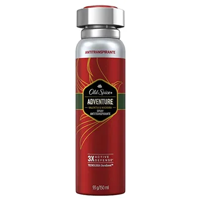 [Prime / APP] 2 unidades Spray Antitranspirante Old Spice Adventure Valentia e Madeira 93g, Old Spice