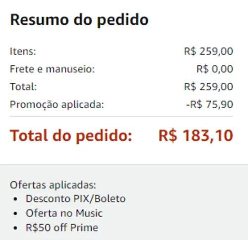 Imagem na descrição da promoção