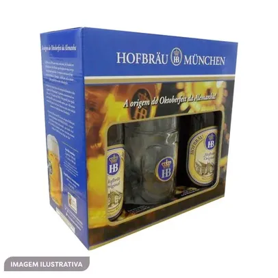 Kit De Cerveja HB Original Com Caneca - Alemanha - 500ml