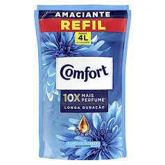 [Rec/Super R$ 10,93] Amaciante Concentrado Comfort Frescor Intenso 900 ml Refil