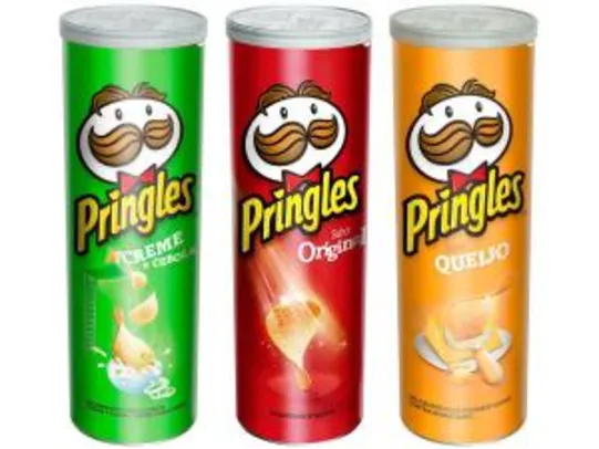 Batata Pringles Queijo Original Creme e Cebola - 3 Unidades | R$21