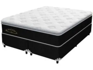 Cama Box Queen Size (Box + Colchão) Plumatex Molas - Ensacadas/Pocket 28cm de Altura Magnum | R$899