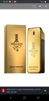 [Com Ame 229,00] - Perfume Paco Rabanne 1 Million Masculino Eau de Toilette 200ml