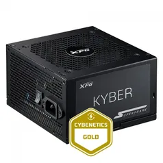 Fonte XPG Kyber SuperFrame, 750w, 80 Plus Gold, Cybenetics Gold, Com conector PCIe 5.0, PFC Ativo, KYBER750G BK C BR