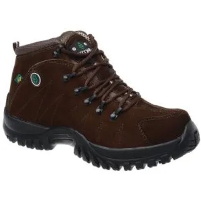 Bota Adventure Accona em Couro Legítimo Nobuck 6000 - Marrom | R$110