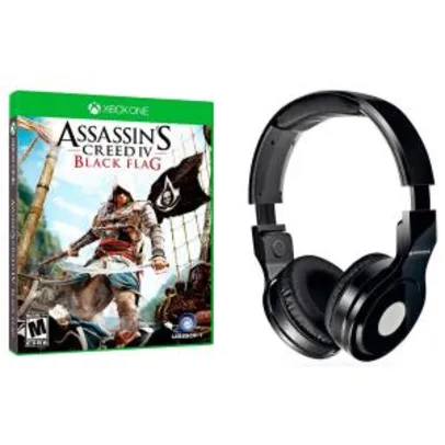 Assassins Creed IV Black Flag XONE + Headphone - R$79,90
