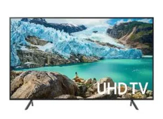 Smart TV LED 75" UHD 4K Samsung 75RU7100 com Controle Remoto Único, Visual Livre de Cabos, Bluetooth, HDR Premium, HDMI e USB