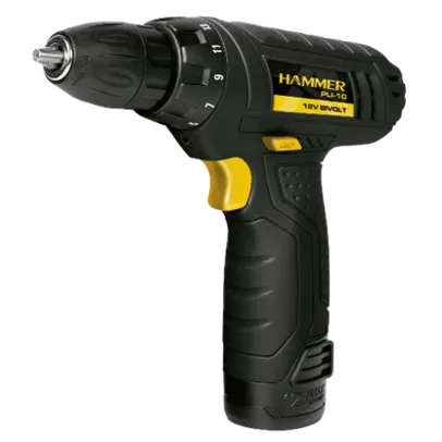 Furadeira/parafusadeira de litio hammer 12v- bivolt