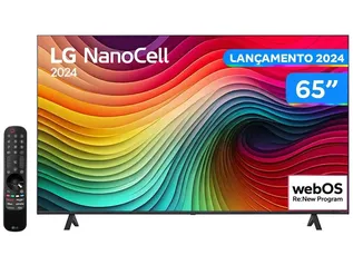 [Magazine Luiza] Smart TV 65" 4K UHD NanoCell LG 65NANO80TSA Wi-Fi Bluetooth com Alexa 3 HDMI 2 USB