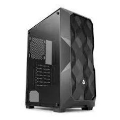 Gabinete Gamer Mancer Typhoon, Mid-Tower, Lateral de Vidro, Com 3 Fans, Preto