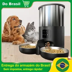 (No Brasil) Newpet Comedouro automático 5L para animais de estimação