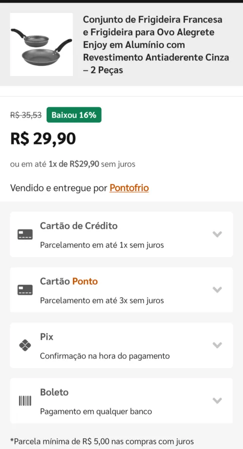 Imagem na descrição da promoção