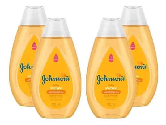 Kit Com 4 Shampoos Johnson's Baby Regular 200ml