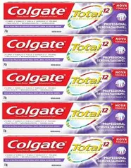 5 unidades: Creme Dental Colgate Total 12 Professional Gengiva Saudável 70g