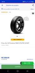 Pneu Aro 14 Firestone F600 175/70R 14 84T