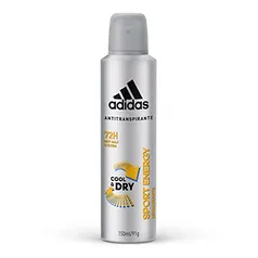 (Leve 6 pague 4) Desodorante Aerossol Antitranspirante Adidas Masculino Sport Energy 150ml