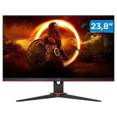 Monitor Gamer AOC 23.8" Full HD, 100Hz, 1ms, IPS, DisplayPort e HDMI, Adaptive-Sync - 24G2E1