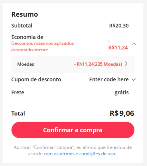 Imagem na descrição da promoção