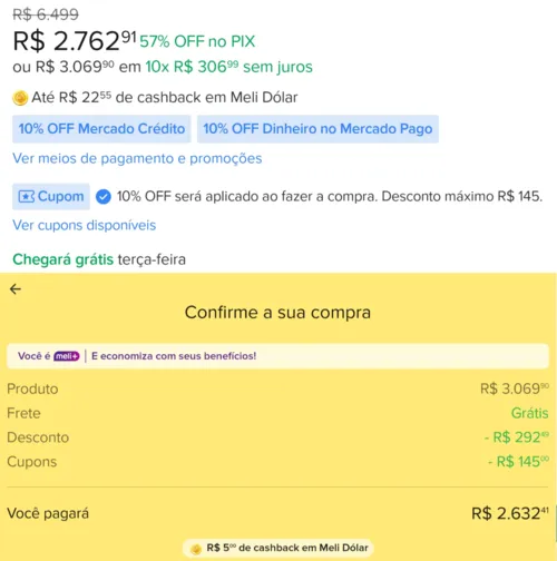 Imagem na descrição da promoção