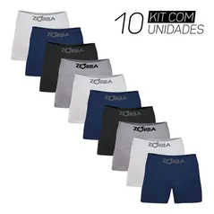 Kit Com 10 Cuecas Boxer Masculino Cueca Box Original