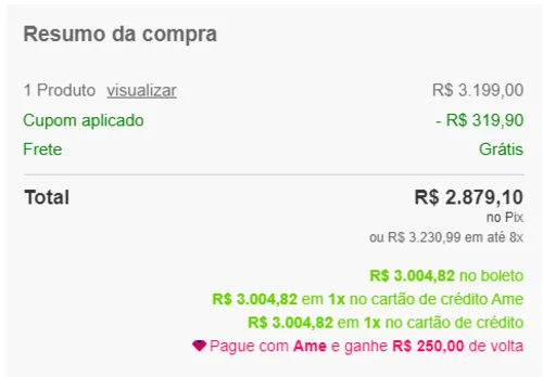 Imagem na descrição da promoção