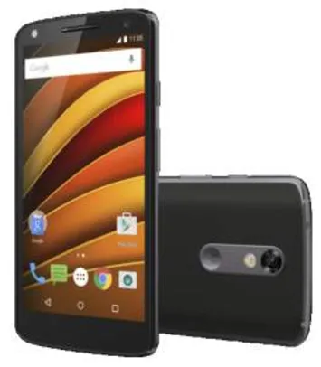 [Saraiva] Smartphone Motorola Moto X Force Preto 4G Tela 5.4" Android 5.1 Câmera 21Mp Dual Chip 64Gb por R$ 1935