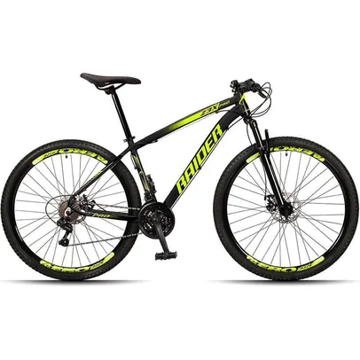 Bicicleta Aro 29 Raider Z3X 24 Vel Câmbio Traseiro Shimano Freio a Disco Bike MTB Alumínio