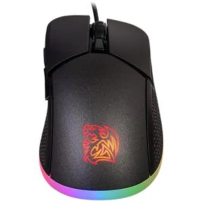 Mouse Gamer TT Esports Iris Optical RGB 6 Botões 5000 DPI Preto | R$120