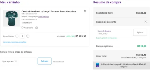 Imagem na descrição da promoção