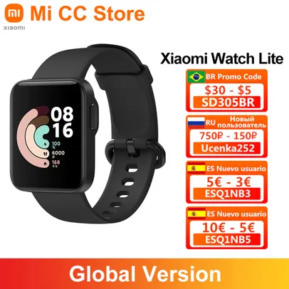 Smartwatch Xiaomi Mi Watch Lite - Versão Global | R$237