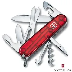 Canivete Climber com 14 Funções em ABS e Celidor Vermelho Translúcido - Victorinox - 41057_PRD por R$ 139