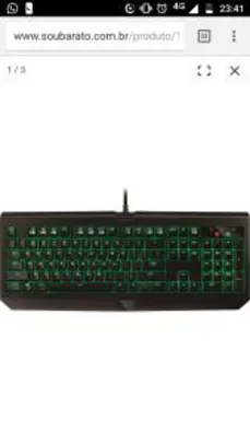 Teclado Razer Blackwidow Ultimate Stealth 2016 - PC - R$400