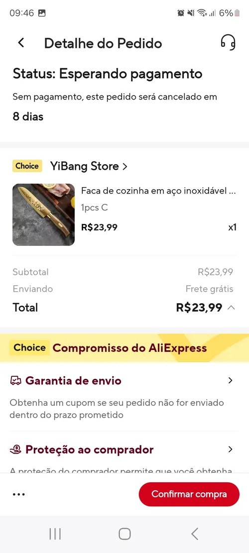 Imagem na descrição da promoção