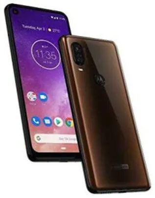 Smartphone Motorola One Vision Bronze, Modelo XT1970-1, 128 GB, 6.34' R$999