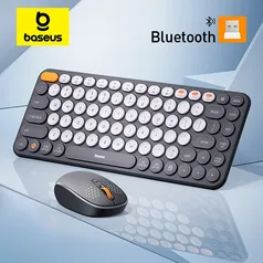 Baseus combo de teclado e mouse sem fio, mouse Bluetooth, 2.4GHz, USB
