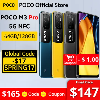 Smartphone POCO M3 Pro 5g 4+64GB