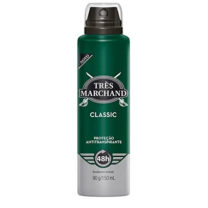 [+Por- R$ 8,50] Très Marchand Desodorante Aerossol Classic 150 Ml (90G)