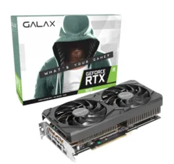 Placa de Vídeo Galax NVIDIA GeForce RTX 3070 (1-Click OC), LHR, 8GB, GDDR6, DLSS, Ray Tracing, 37NSl