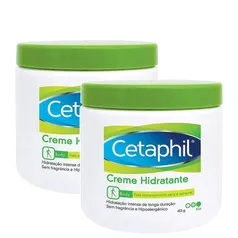 Kit 2 Cetaphil Creme Hidratante Galderma Pele Extremamente Seca e Sensível 453g