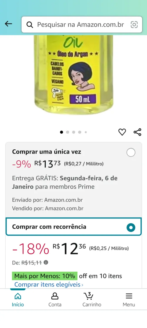 Imagem na descrição da promoção