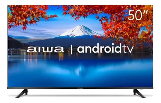 Smart Tv 50'' Aws-tv-50-bl-02-a 4k Android Hdr10 Dolby Aiwa 110V/220V