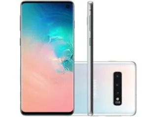 [ CLUBE DA LU + APP ] Smartphone Samsung Galaxy S10 128GB Branco 4G - 8GB RAM Tela 6,1” Câm. Tripla + Câm. Selfie 10MP