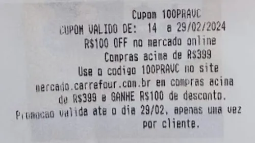 Imagem na descrição da promoção