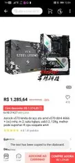 Placa Mãe Asrock x570 Steel Legend | R$1285