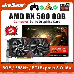 Placa de Vídeo RX 580 8GB - JieShuo