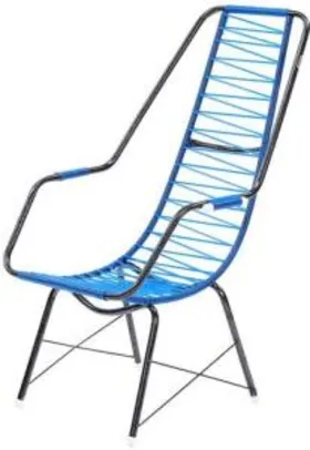 Cadeira De Fio Trançado Eletrostático Plus Azul | R$79