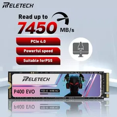 [Impostos Inclusos + Moedas] Reletech SSD NVMe 1TB, Disco Rígido para PS5